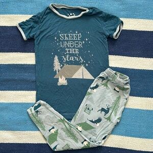 Kickee Pants Camping Sleep under the stars Wilderness Bamboo Pajama Set